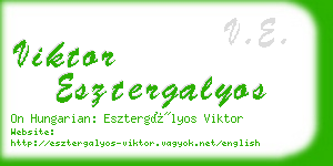 viktor esztergalyos business card